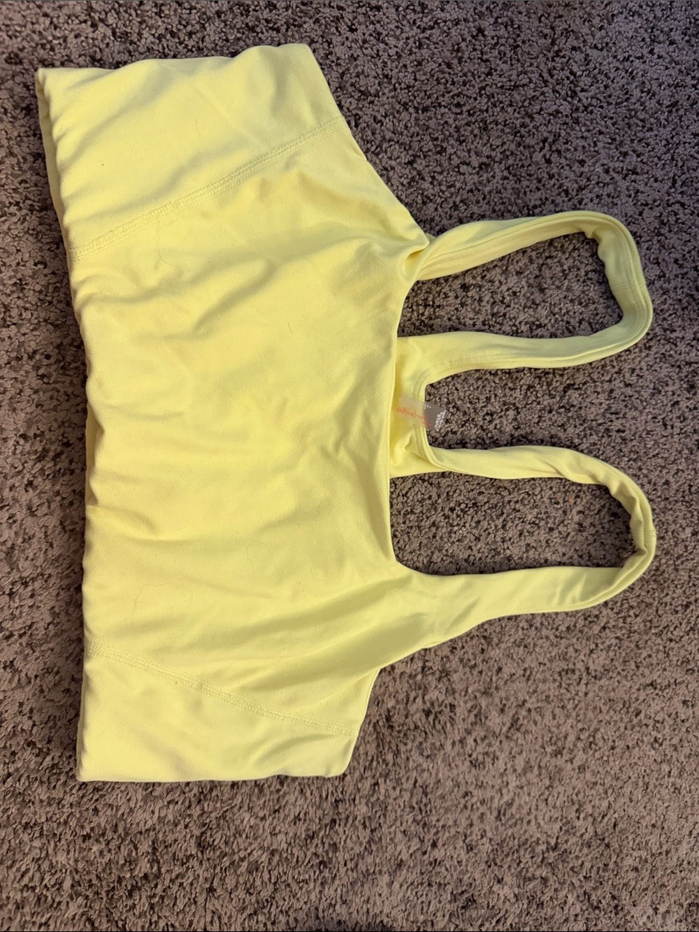 FP Movement by Free People Lemon Yellow Seamless Sports Bra Tank